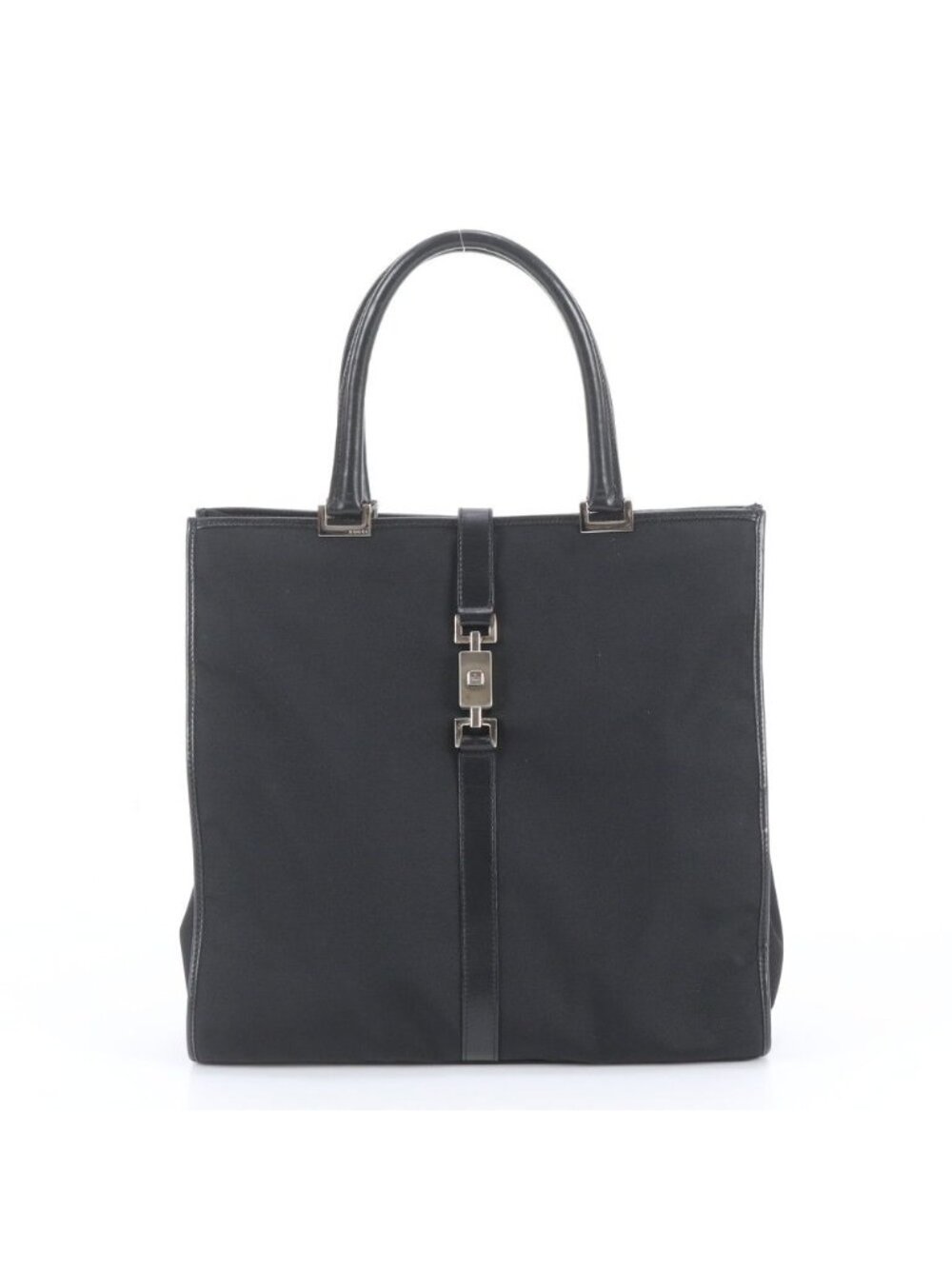 Gucci Jackie Leather Tote Bag Shoulder Hand Black